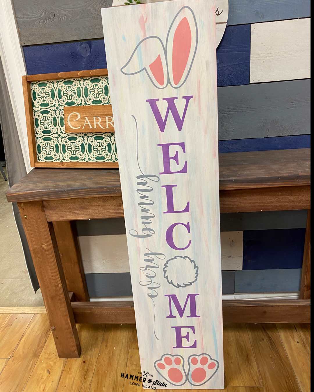 Every Bunny Welcome Porch Plank
