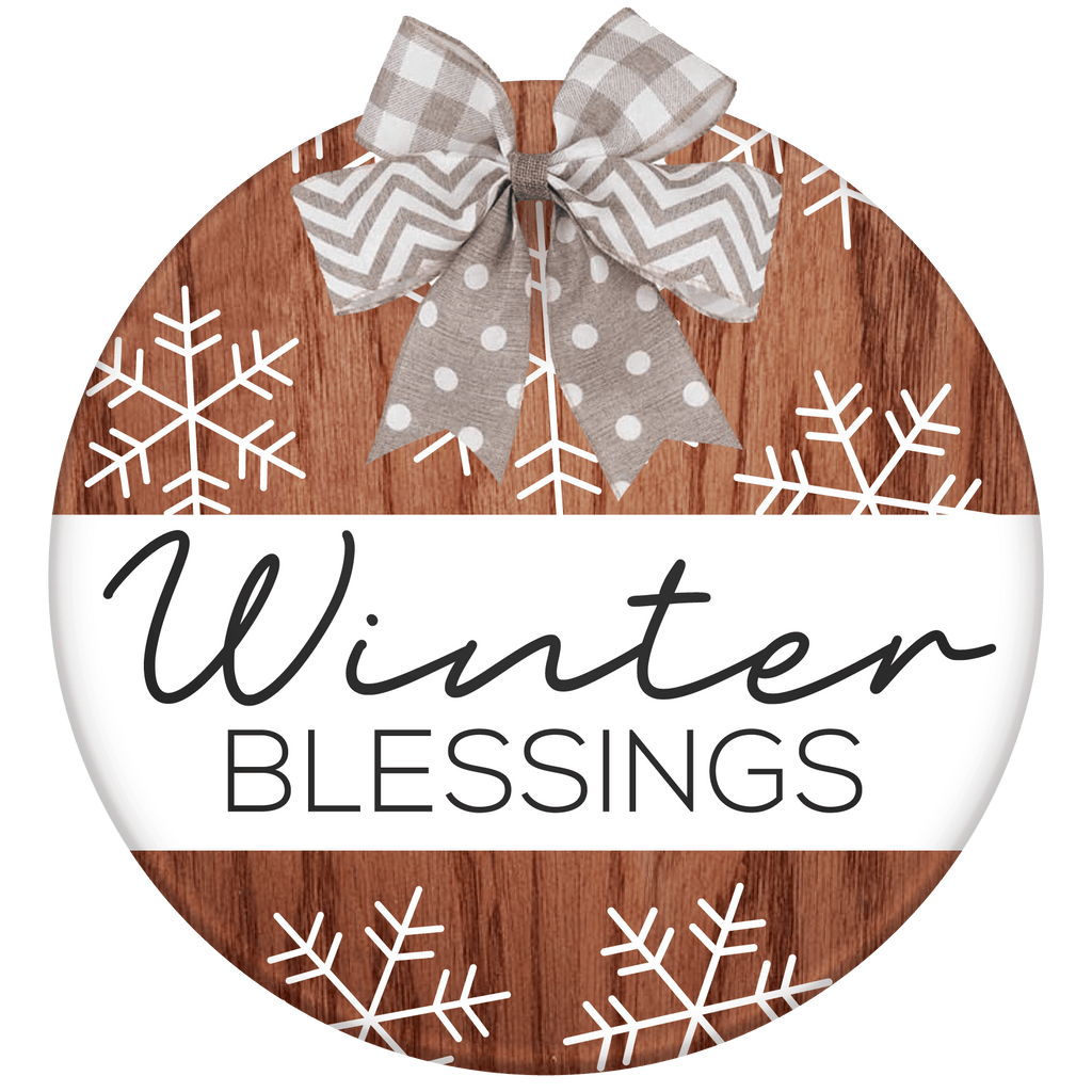 Winter Blessings Doorhanger
