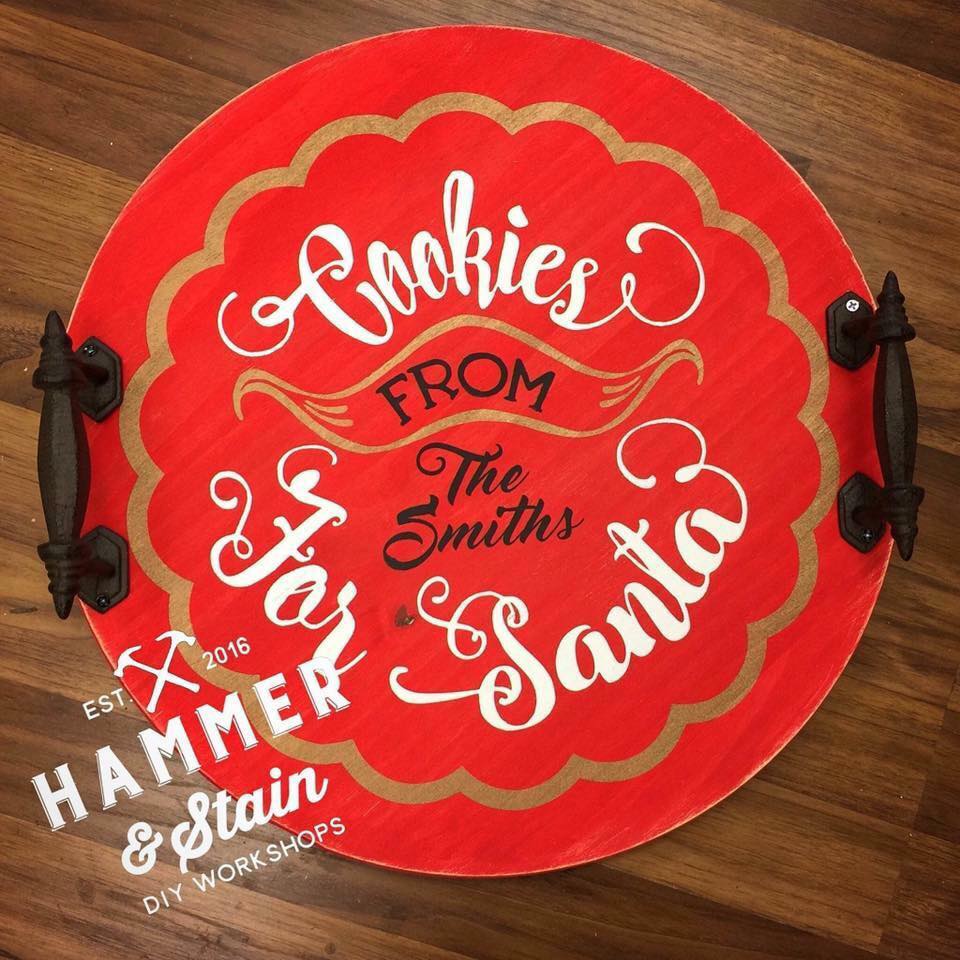 Cookies For Santa Round Tray