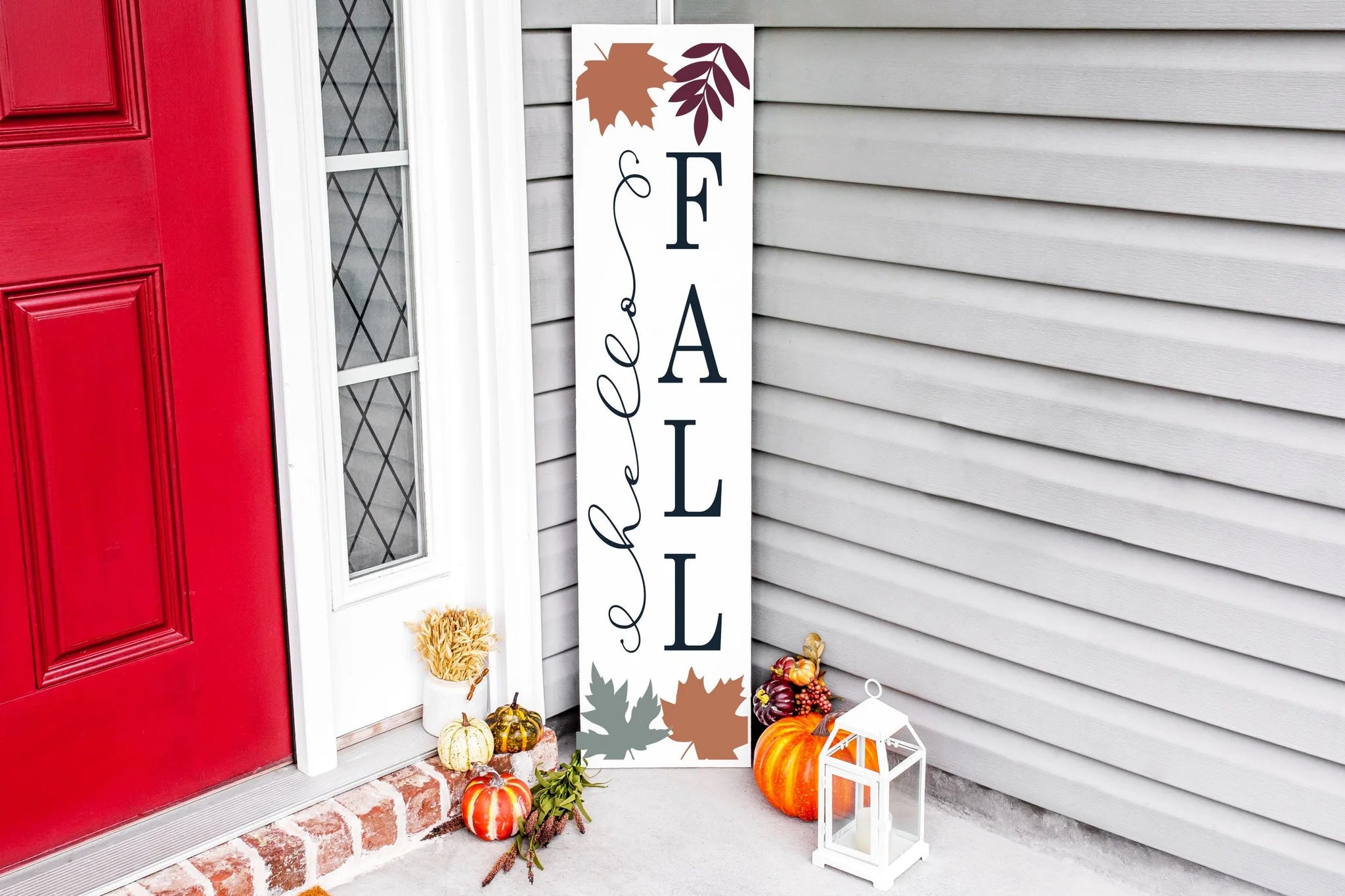 Welcome Fall & Halloween: Porch Planks & Planter Candy Boxes