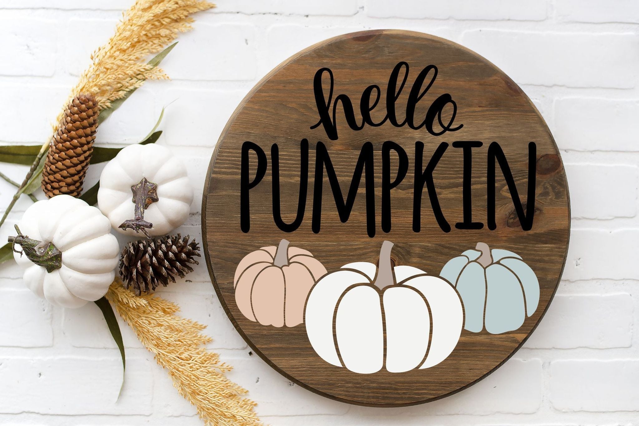 Hello Pumpkin Round