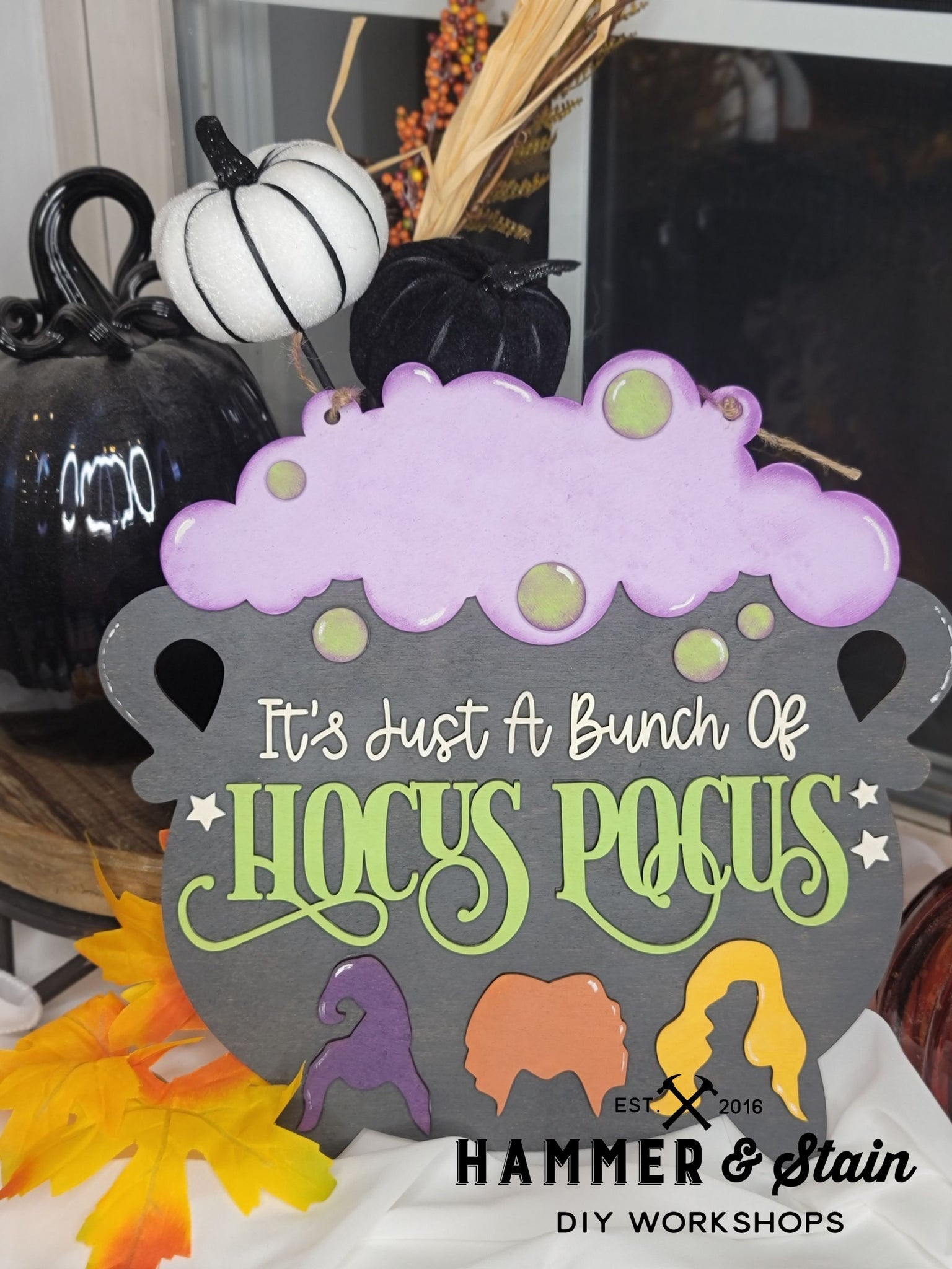 It's Just A Bunch of Hocus Pocus 3D Doorhanger