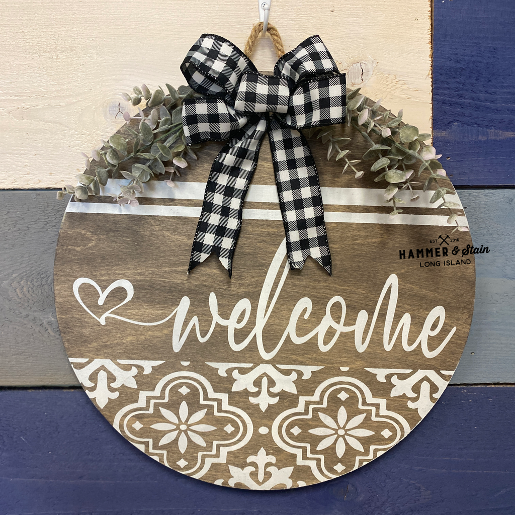 Pattern Welcome Doorhanger
