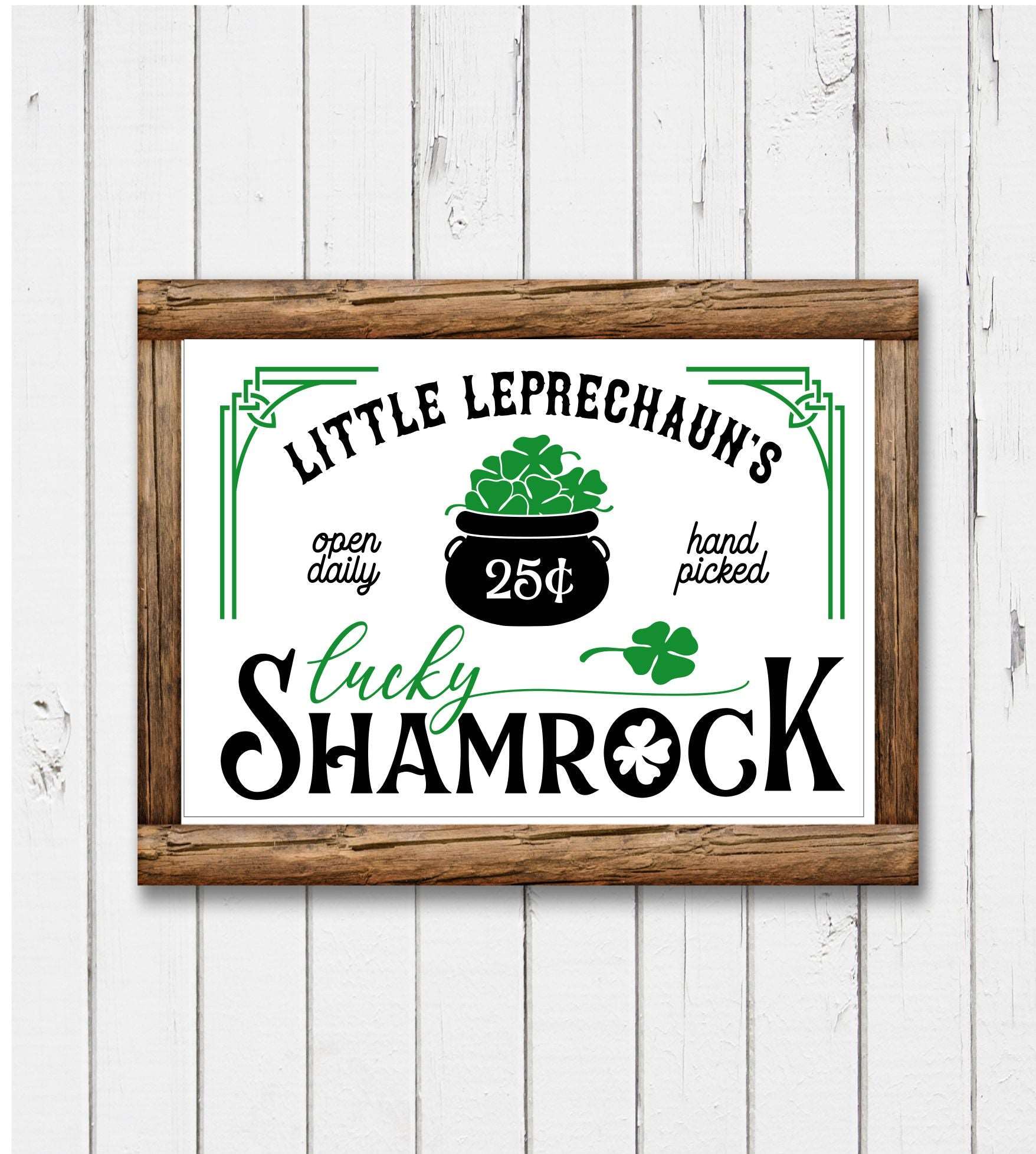 Little Leprechauns Framed Sign