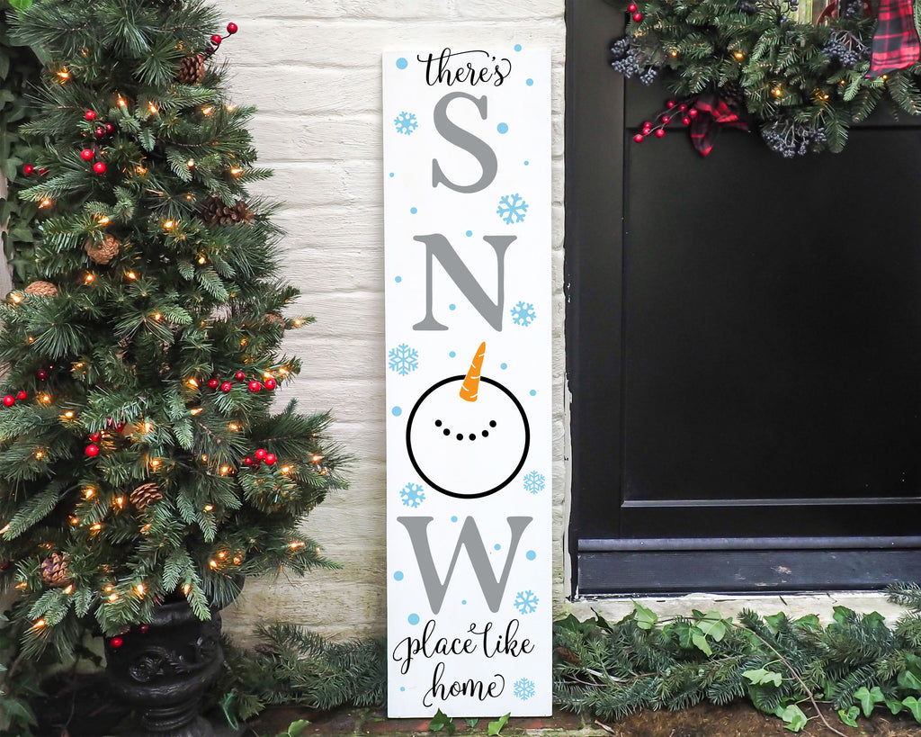 There's Snow Place Like Home Porch Plank